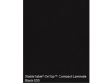 TableTop compact laminate rectangulaire 110 70cm noir