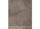 TableTop compact laminate ronde 80cm marbre armani mauve