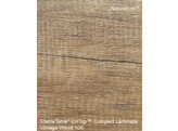TableTop compact laminate rond 90cm vintage wood