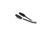 Pince en acier inoxydable/silicone noir 25cm